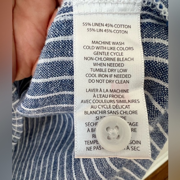 Beachlunchlounge blue/White Strip Long Sleeve Shirt - Picture 12 of 13